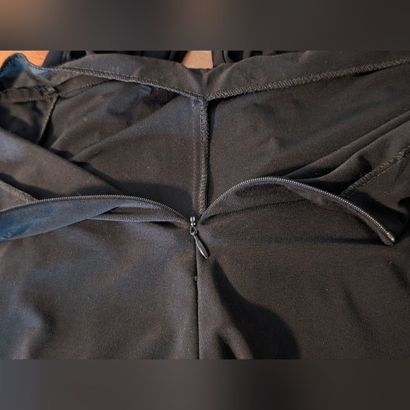 Palazzo VINTAGE Black PANTS Vacation READY! SZ Large - Picture 13 of 16